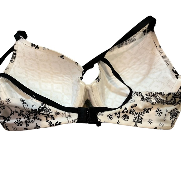Victoria's Secret 34C biofit bra padded full coverage black and white GUC - Picture 4 of 5